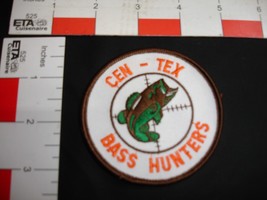 fishing patch vintage Cen Tex Bass Hunters - £14.68 GBP