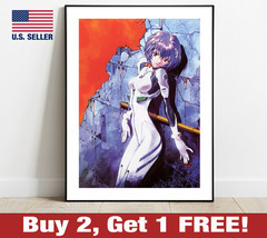 Neon Genesis Evangelion Rei Ayanami 18&quot; x 24&quot; Anime Poster Print Sadamoto 7 - £10.60 GBP