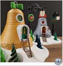 The Enchanted Christmas Bell Fairy House Home Decoration Unassembled bui... - $56.10