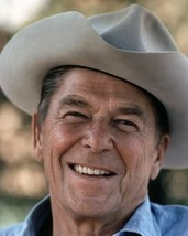 Ronald Reagan 40th President of the United States iconic in western hat 8x10 - £7.79 GBP