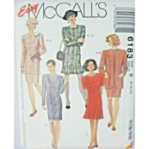Easy McCall's Sewing Pattern 6183 Ladies Jacket Dress Size B 8 10 12 VTG 1992 - $16.13