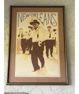 George Berke Josephine Sacabo New Orleans Poster Print 1976 Signed Framed - $98.99