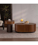 Handcraft Round Nesting Coffee Table Set Of 2 Modern Style - €1.399,11 EUR