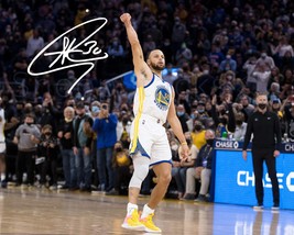 Stephen &quot;Steph&quot; Curry Signed 8x10 Glossy Photo Autographed RP Signature Photogra - £13.34 GBP