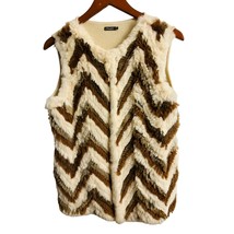 J MCLAUGHLIN Women&#39;s Vest with Rabbit Fur &amp; Merino Wool Size Small - $49.49