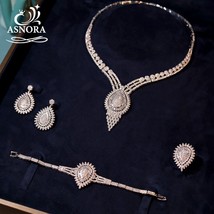 Luxury Wedding Dubai Bridal Statement Necklaces Earrings Banquet Prom Accessorie - £81.05 GBP