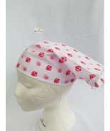 Sikh Punjabi Kaur White RED Khanda bandana Head Wrap Gear Rumal Handkerc... - £4.22 GBP