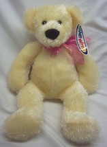 Mary Meyer YELLOW CORRINA CUB BEAR W/ PINK BOW 13&quot; Plush Stuffed Animal NEW - £14.40 GBP