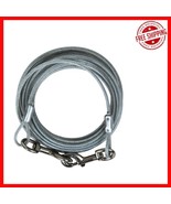 20ft Outdoor Tie-Out Cable for Dogs - Tangle-Free, 1700 lb Break Strength - $37.17 CAD