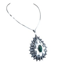 1950&#39;s Los Ballesteros Mid Century Modern Mexican Sterling Silver Pendant - £304.46 GBP