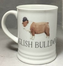 English Bulldog  Periclean 16 Oz. white mug mint - $9.89