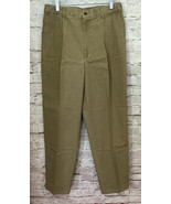 Farah Pants Men 32x30 Vintage Pleated Casual Dress Canvas NEW BEIGE Tapered - £26.30 GBP