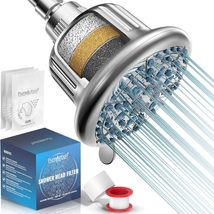 PureAction Shower Head Filter For Hard Water - 7 Settings High Pressure Filtered - £25.15 GBP