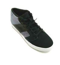Fila Men&#39;s Canvas Leather Mid Top Fashion Sneakers Blue/Black Size 11, 12   - $58.50