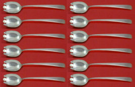 Craftsman by Towle Sterling Silver Ice Cream Dessert Fork Custom Set 12 pcs 6&quot; - £466.47 GBP
