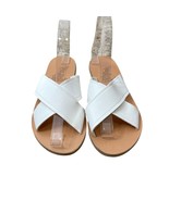 Ancient Greek Sandals White Thais Leather Sandals Size 38 US 8 - $2,754.29 MXN