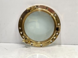 Maritime Treasures: Vintage Solid Brass Heavy Round Porthole with Two Keys - $816.75