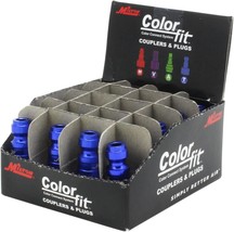 Milton 783Tc-20 Colorfit Plugs, T-Style Blue, 1/4&quot; Npt Male, Box Of 20 - £32.34 GBP