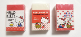 Hello Kitty Eraser Set 2008&#39; SANRIO Antiguo Raro - £19.12 GBP
