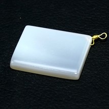 Natural Onyx Smooth Flat Square Pendant Briolette Loose Gemstone Making ... - $2.99
