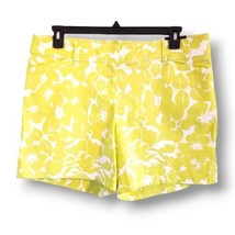 The Limited Women&#39;s Lime Green Size 14 Oversized Floral Summer Tailored Short - £17.86 GBP