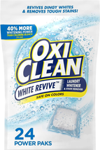 Oxiclean White Revive Laundry Whitener and Stain Remover Power Paks, 24 ... - £19.14 GBP