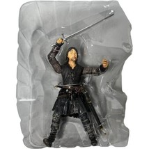 Lord of the Rings Two Towers Helm&#39;s Deep Aragorn Toybiz Action Figure W/ Insert - £11.04 GBP