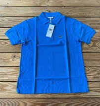 Lacoste NWT $45 Kid’s Short Sleeve Polo Shirt Size 12 Blue Sf11 - $27.62