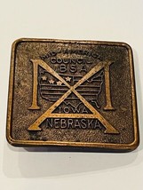 Boy Scouts Girl Cub Belt Buckle Memorabilia Belt Buckle Iowa Nebraska Br... - £18.60 GBP