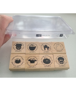 Stampin UP Wood Stamp Set 8pcs Batty For You Halloween Themed 2007 RARE ... - $31.44 CAD