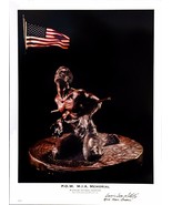 Vietnam Memorial Sculpture Poster Signed by Lewis Lee Millett Jr.-On Sale   - £53.73 GBP