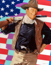 john wayne American flag riffle western cowboy ceramic tile mural backsplash - £47.41 GBP+
