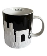 Starbucks Paris Relief Coffee Mug Black White 16 oz New SKU - $1,205.26 MXN