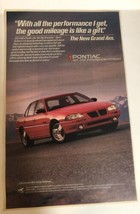 1992 Pontiac Grand Am Vintage Print Ad pa22 - £4.68 GBP