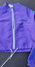 Surf Style Womens S Beach Jacket Iridescent Purple Cropped Swim Windbreaker 80&#39;s - £23.91 GBP