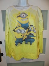 Despicable Me 2 Yellow LS Shirt Size L Women&#39;s NEW - £16.31 GBP
