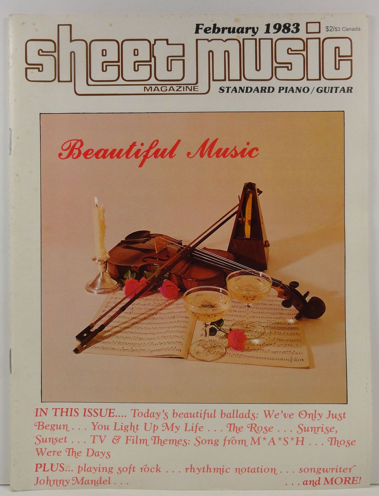 Sheet Music Magazine February 1983 Standard Piano/Guitar - £3.34 GBP