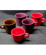 Vintage HLC Homer Laughlin FIESTA Coffee Tea Cup &amp; Mugs - Set Of 5 - Mad... - $36.63 CAD