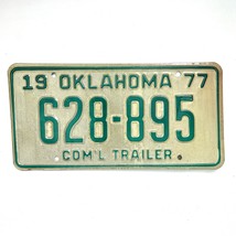 1977 United States Oklahoma Commercial Trailer License Plate 628-895 - €11,20 EUR