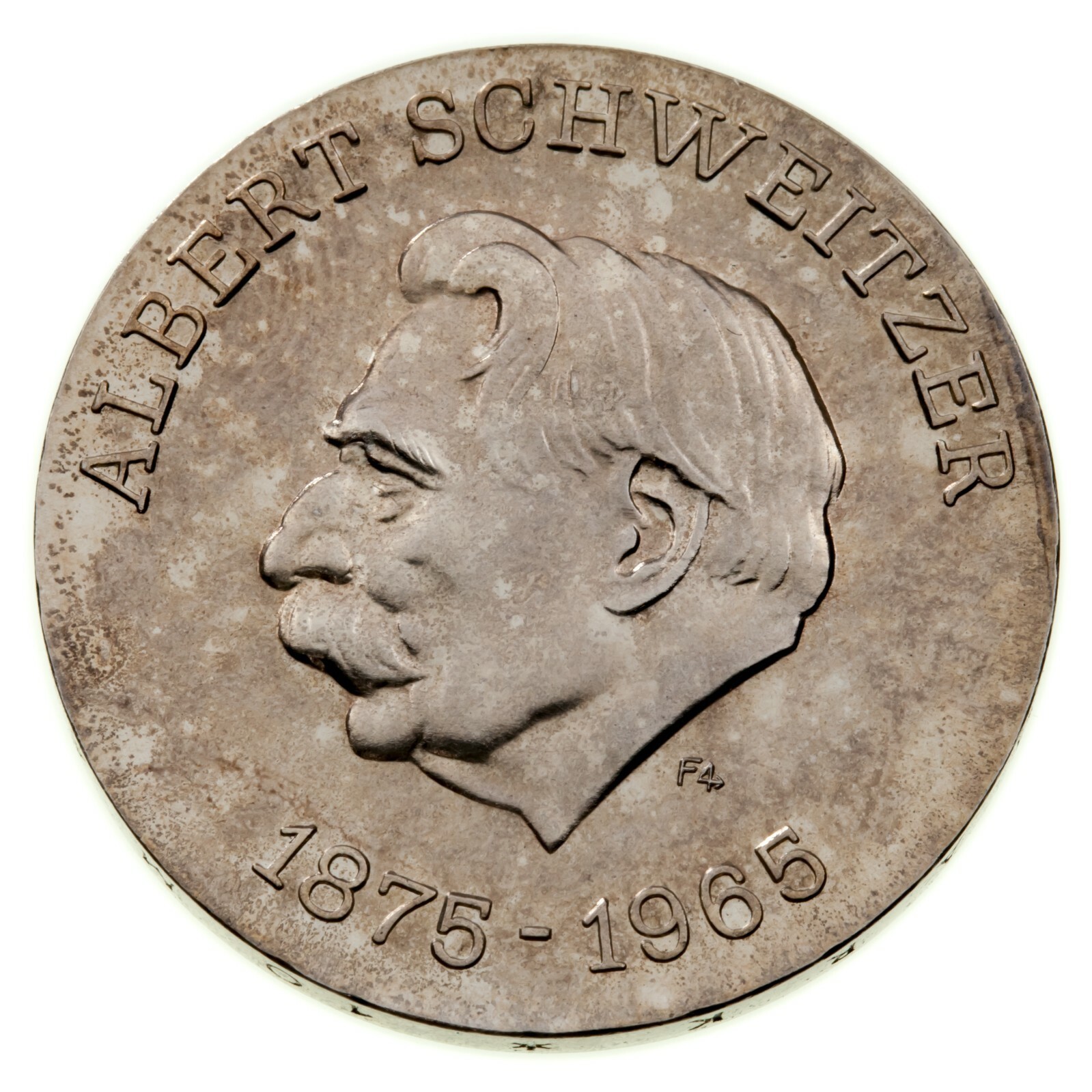 1975 Allemagne - Démocratique République 10 Mark, Albert Schweitzer Km #56 - $68.22