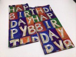 Tissue Paper Printed Happy Birthday Multicolor Bold Letters 11 Sheets 20... - £14.09 GBP