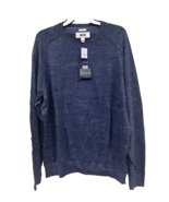 Joseph Abboud Sweater X-Large Crewneck Long Sleeve Marled Indigo Blue Mo... - $24.75