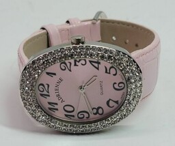 Adrienne Quartz ADR057 Womens Watch Pink Band Diamond Jewel Trim New Bat... - £22.85 GBP