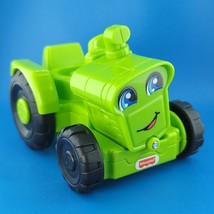 Fisher Price Little People Helpful Harvester Tractor Lime Green DWC32/GGT39 2016 - £5.56 GBP