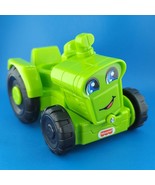 Fisher Price Little People Helpful Harvester Tractor Lime Green DWC32/GG... - £5.42 GBP