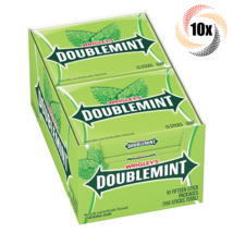 Full Box 10x Packs Wrigley's Doublemint Slim Pack Gum | 15 Sticks Per Pack - $23.02