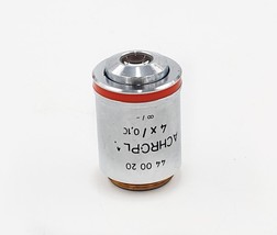 Zeiss Microscope Objective ACHROPLAN 4x/0.10  440020 - $108.90