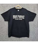 BRAD PAISLEY Crushin&#39; It World Tour 2014 Local Crew Promo T-Shirt XL Bla... - $11.11