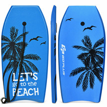 41&quot; Super Lightweight Bodyboard Surfing W/Leash Eps Core Boarding Ixpe Blue - $86.19