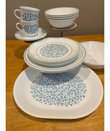 Corelle Corning Blue Heather Small Floral Replacement Dish Plate Bowl Fl... - $4.95+